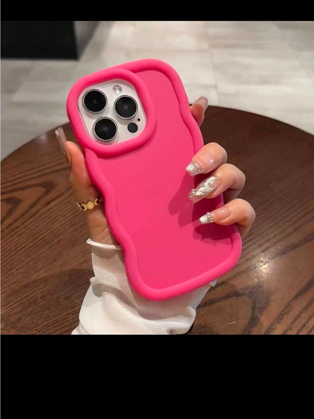 Pink Silicone Protective Phone Case for iPhone - Slim Shock Absorbent